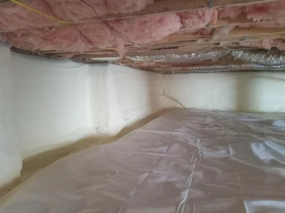 Crawl space encapsulation with closed-cell spray foam for Spray Foam Roofing in Tahlequah